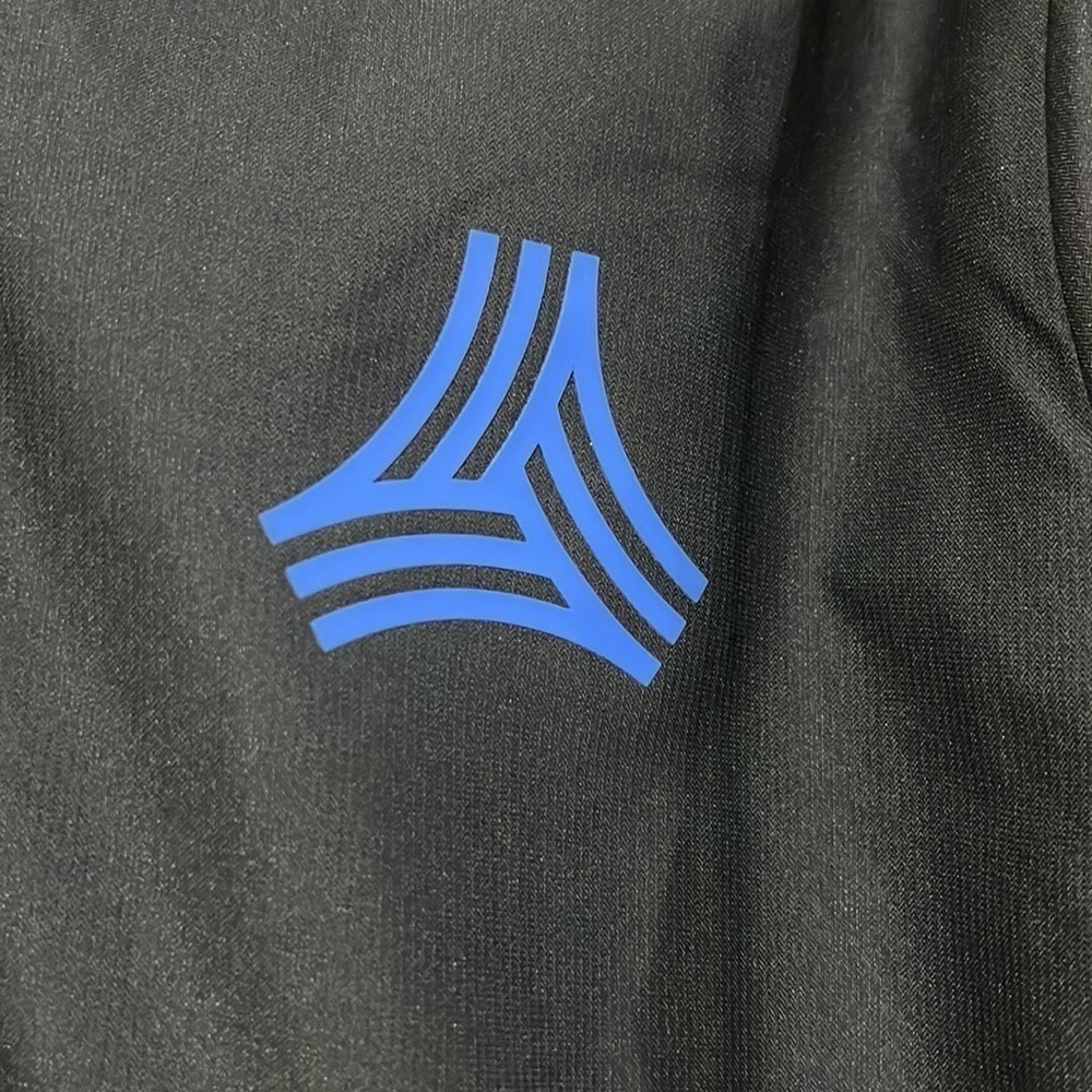 Adidas Black Windbreaker Jacket Medium Long Sleeve Hooded - Picture 3 of 3